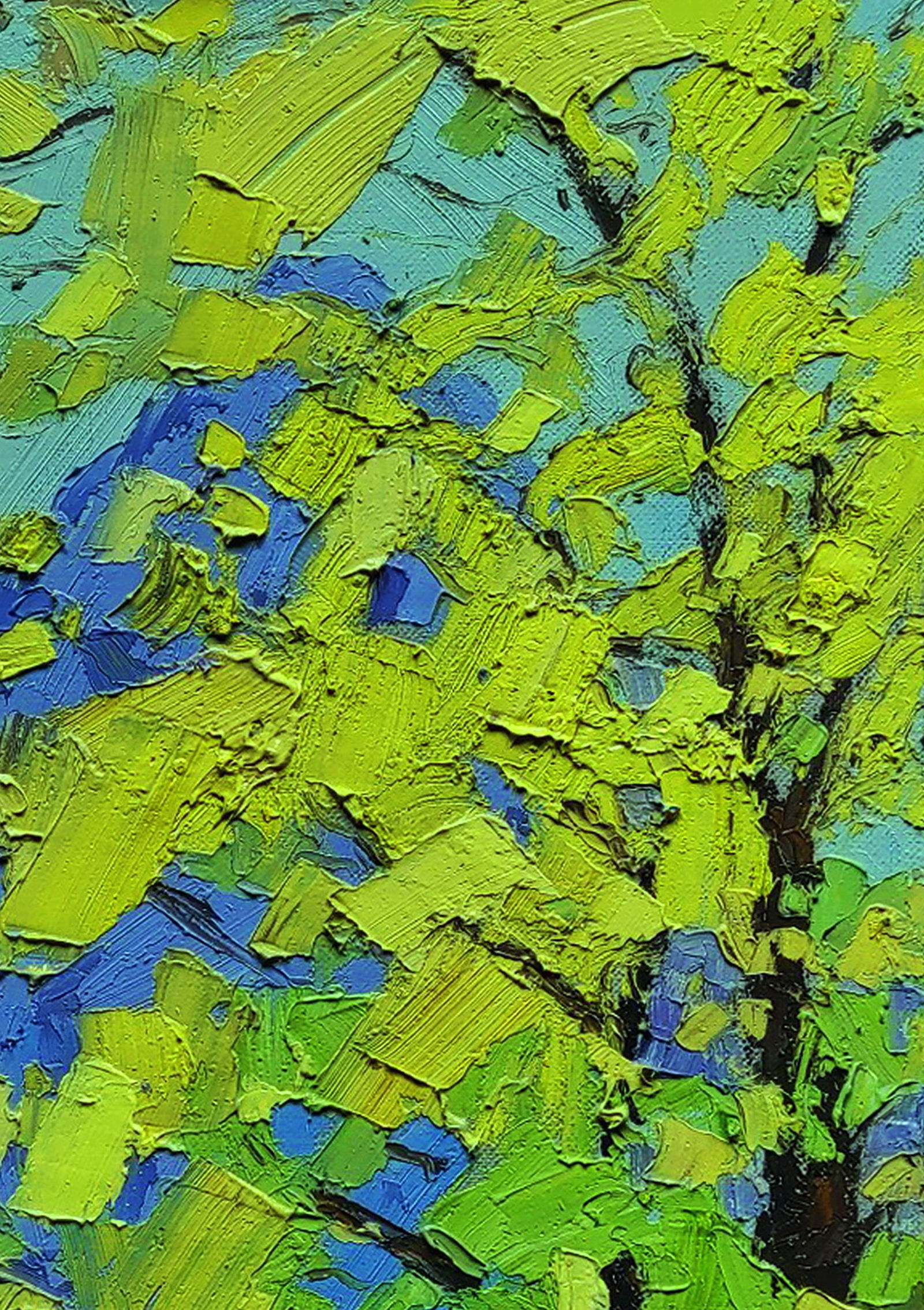 Oil painting Spring in the park Yaroslav Savchyn - 3