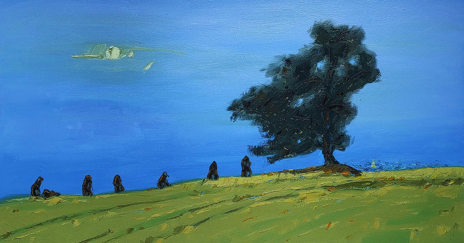 Oil painting Pear of childhood Yaroslav Savchyn: Title: Oil painting Pear of childhood Yaroslav Savchyn Description: 85SAVCH Painter: Yaroslav Savchyn Size: 45x86 cm/17.71x33.85 inches Components: oil, canvas Original painting CONDITION: 