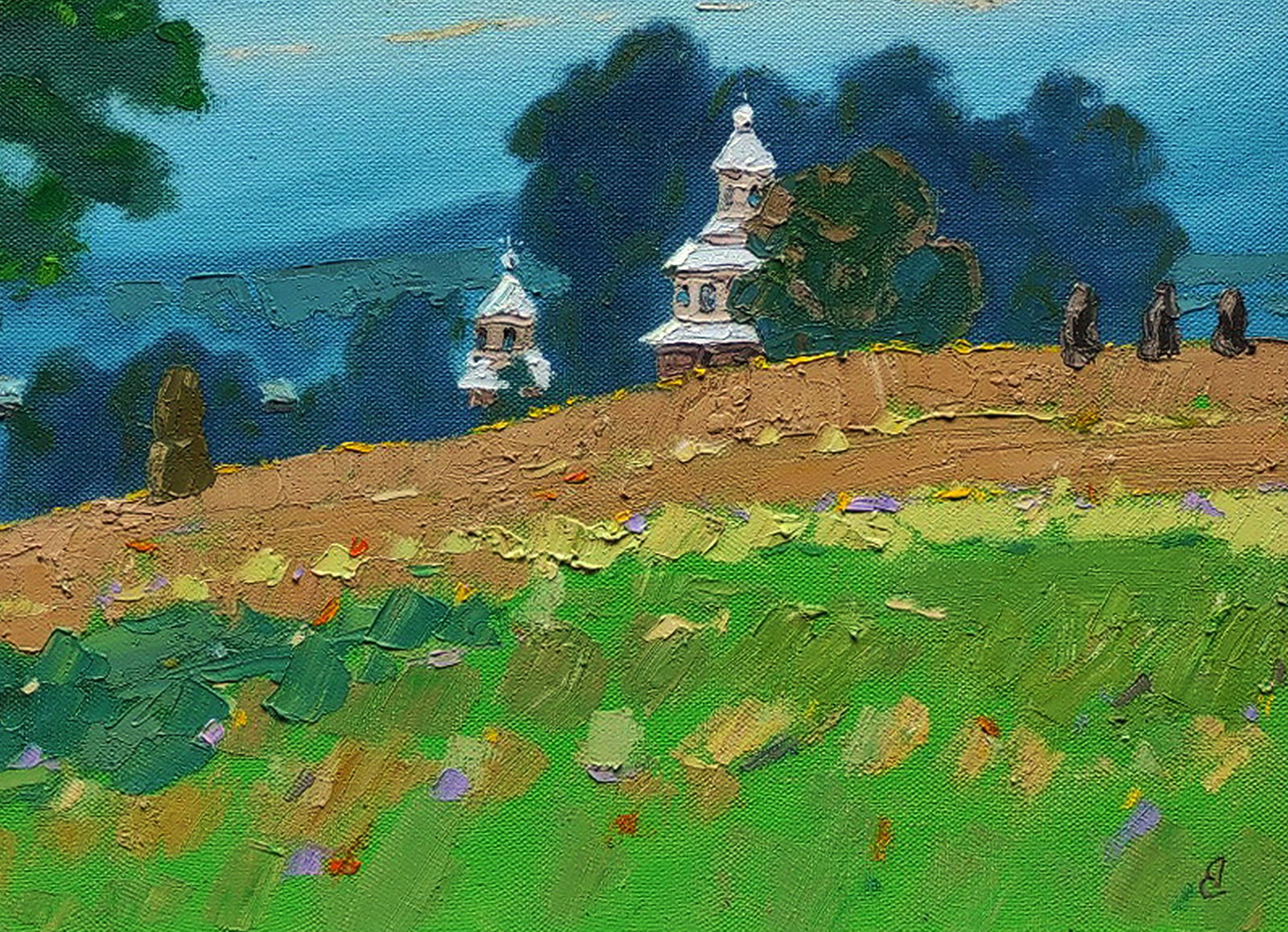 Oil painting Summer meadows Yaroslav Savchyn - 5