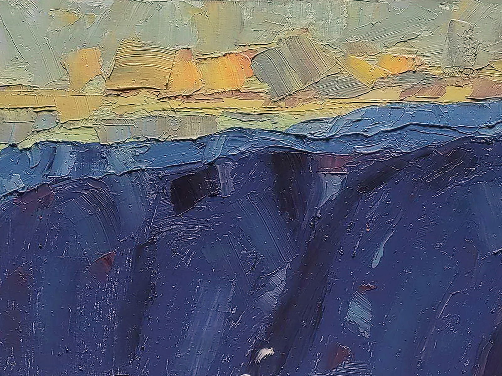 Oil painting Under the black mountains Yaroslav Savchyn - 2