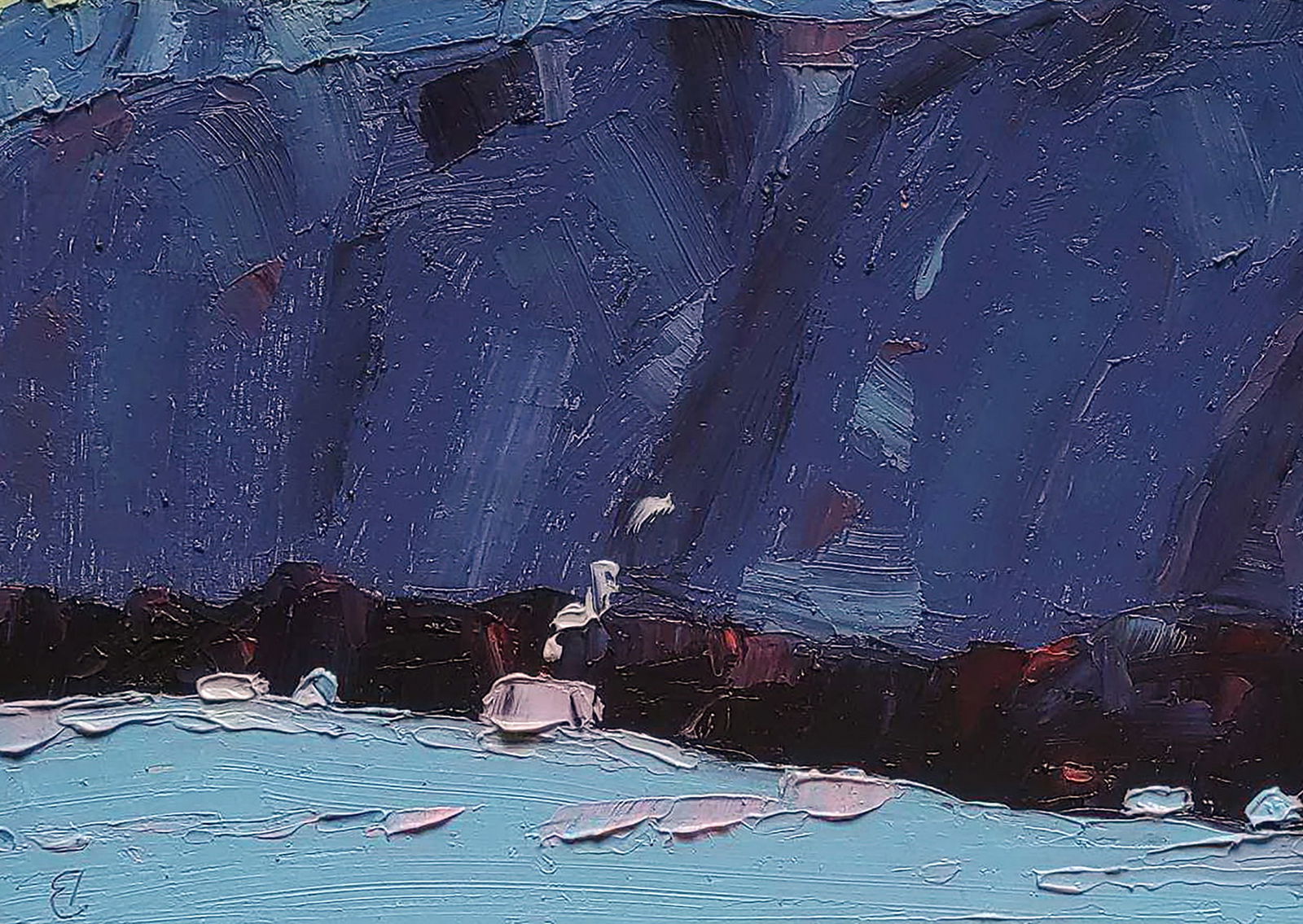 Oil painting Under the black mountains Yaroslav Savchyn - 4