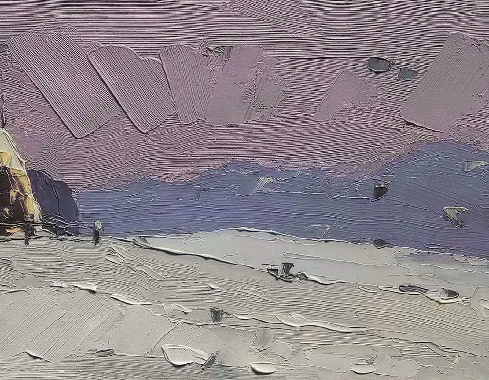 Oil painting Snow covered fields Yaroslav Savchyn - 5