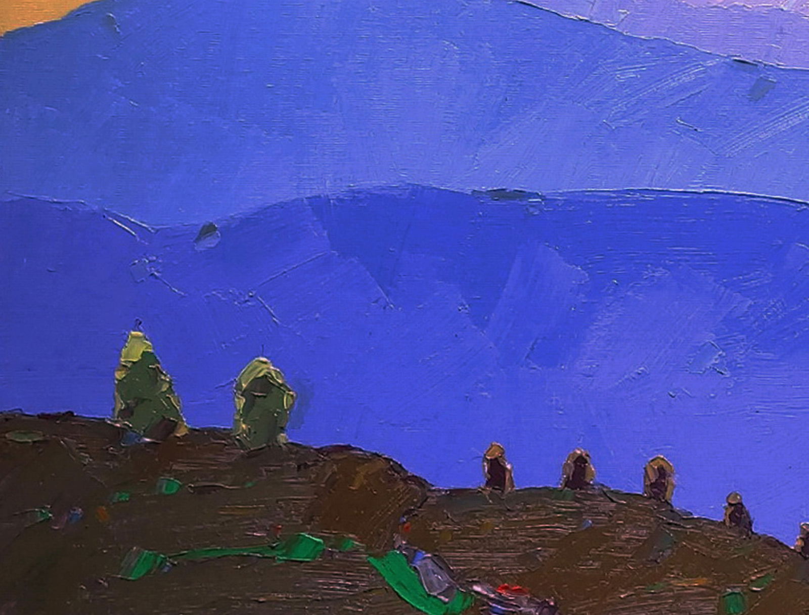 Oil painting Mountain sunset Yaroslav Savchyn - 4