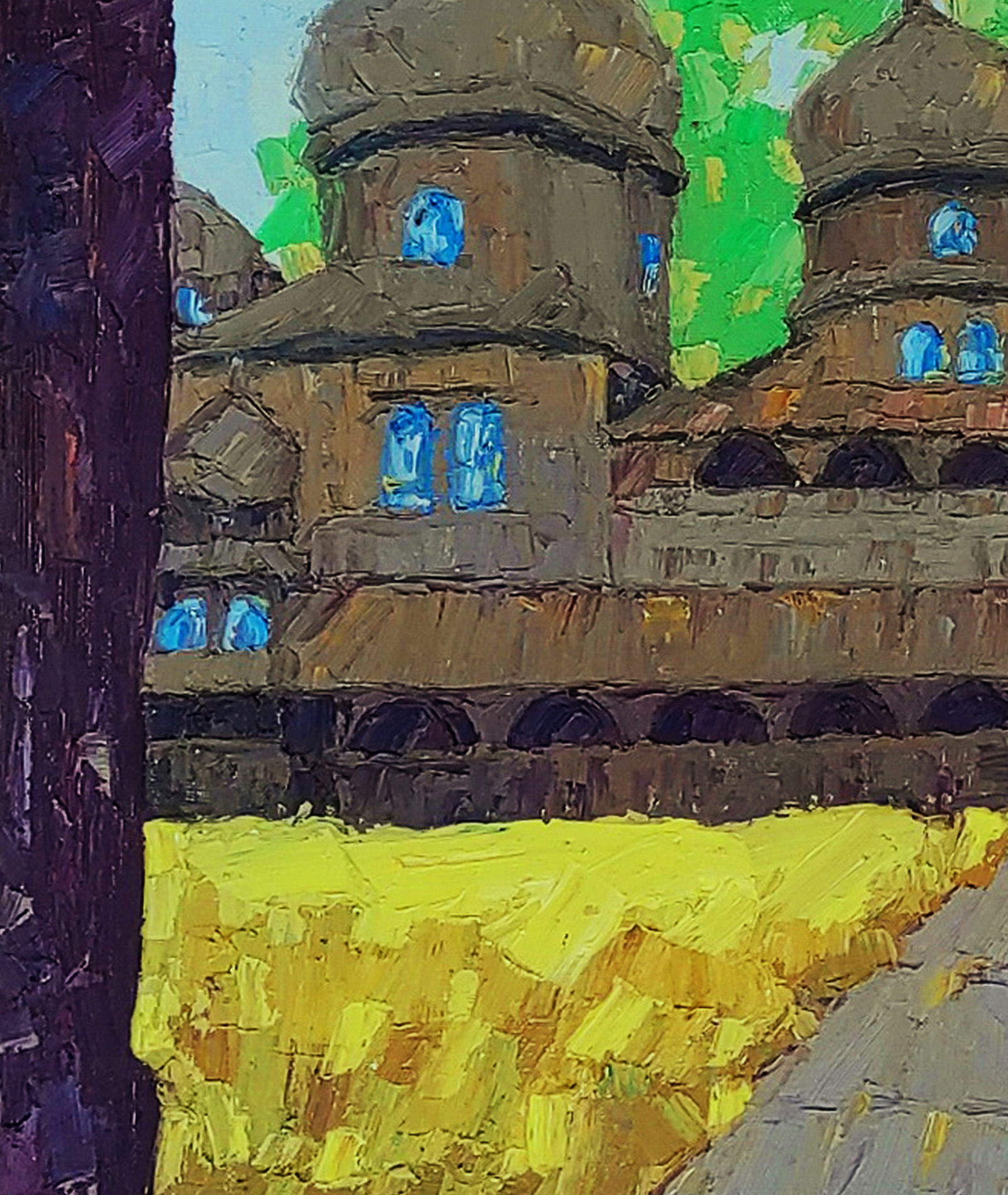 Oil painting Prayer time in the monastery Yaroslav Savchyn - 4