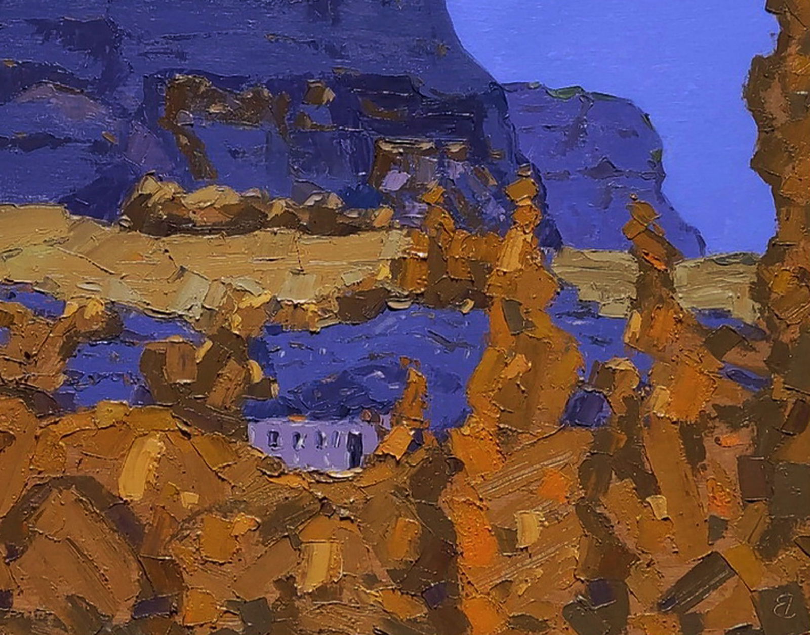 Oil painting Mountain canyon Yaroslav Savchyn - 5