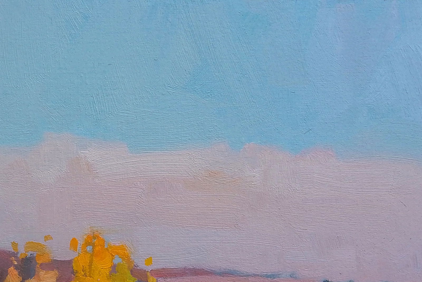 Oil painting Autumn outside the city Igor Tuzhikov - 5