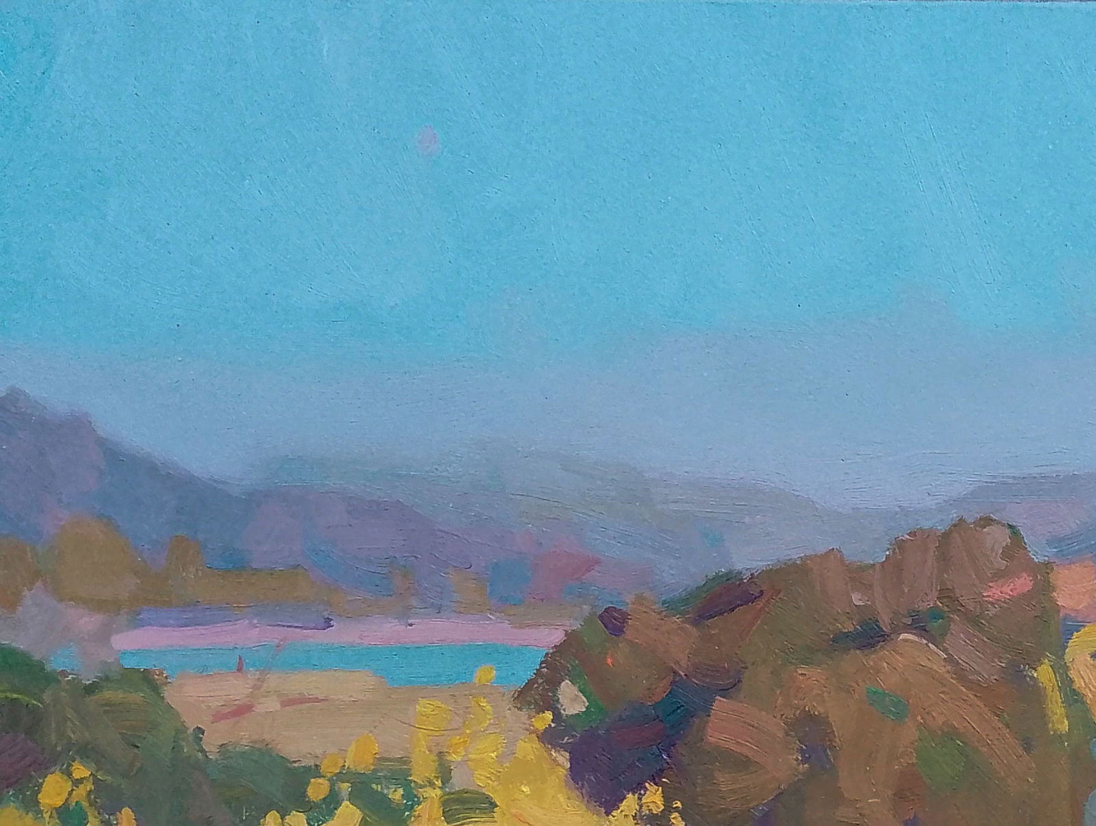 Oil painting The forest is covered in autumn colors Igor Tuzhikov - 4