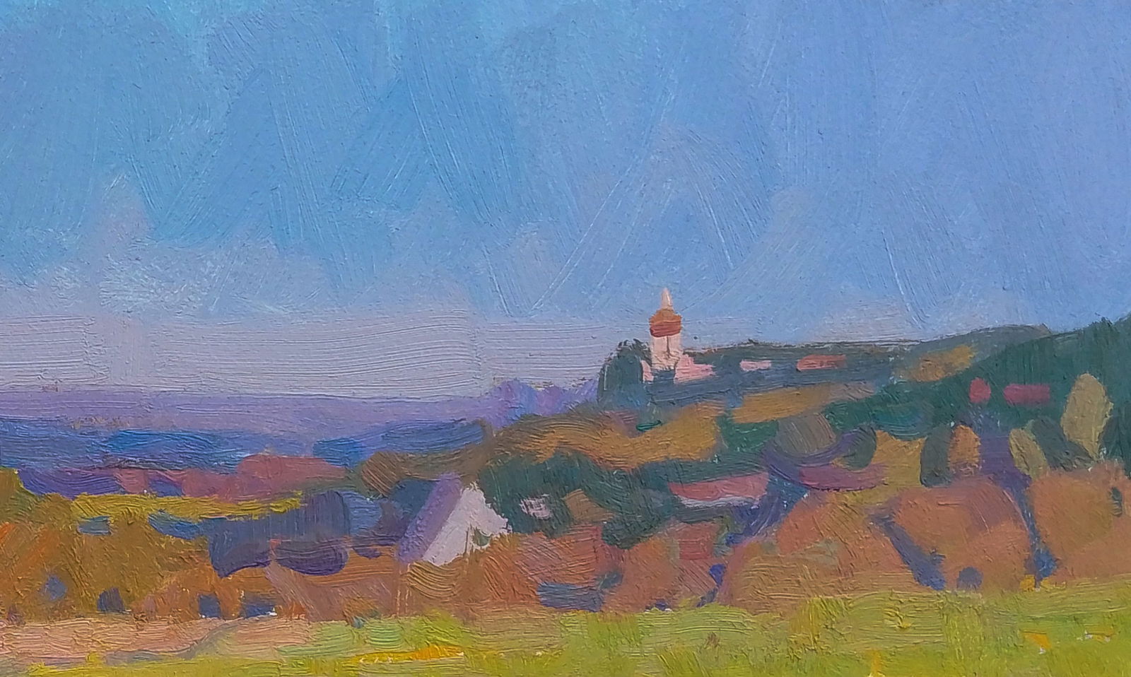 Oil painting October autumn light Igor Tuzhikov - 5