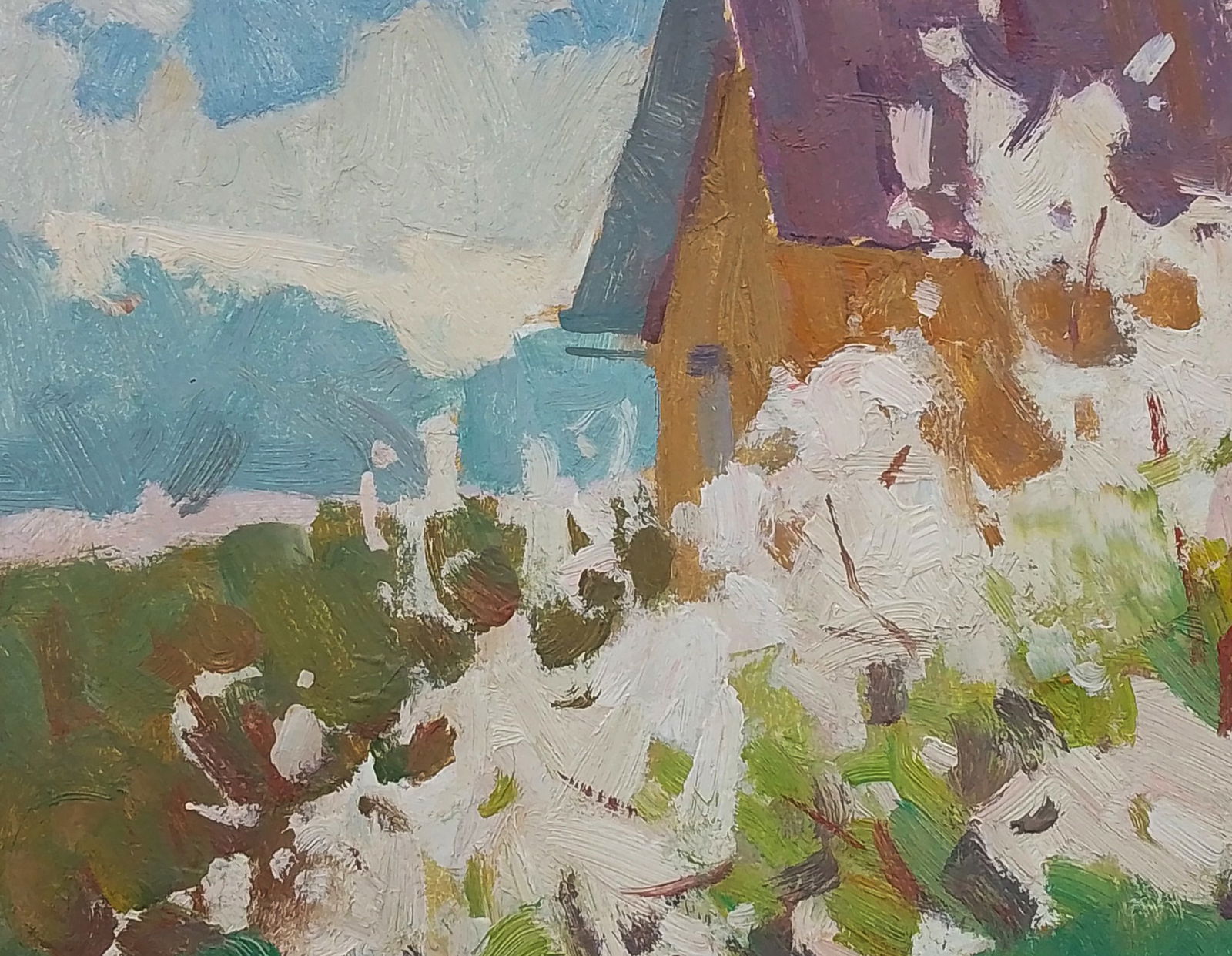 Oil painting May village day Igor Tuzhikov - 6