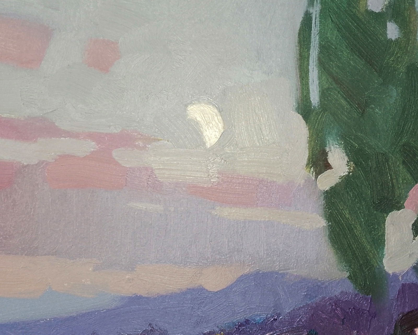 Oil painting Bright evening moon Igor Tuzhikov - 6