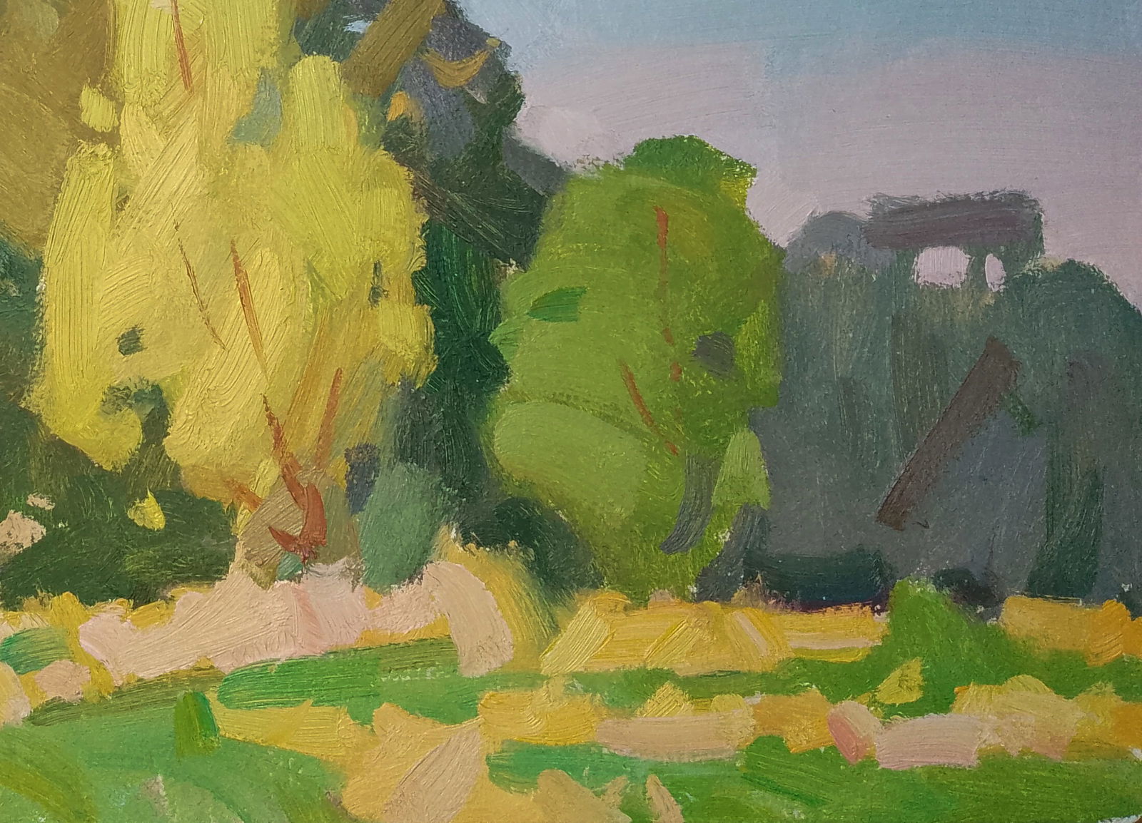 Oil painting Forest on summer meadows Igor Tuzhikov - 2