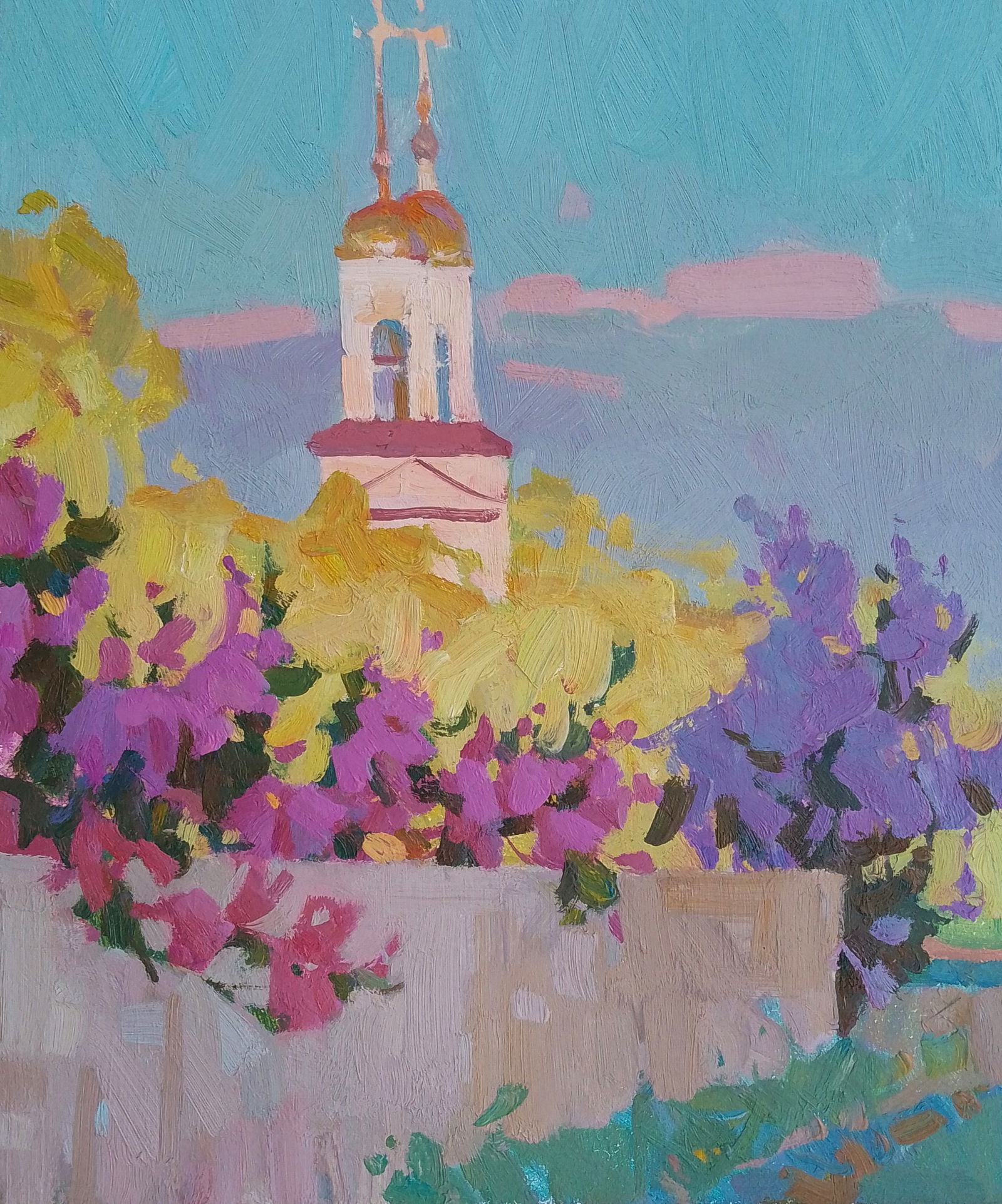 Oil painting Evening church bells Igor Tuzhikov (1 of 6)