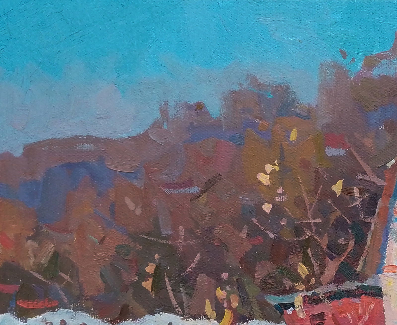 Oil painting Spring courtyard Igor Tuzhikov - 4