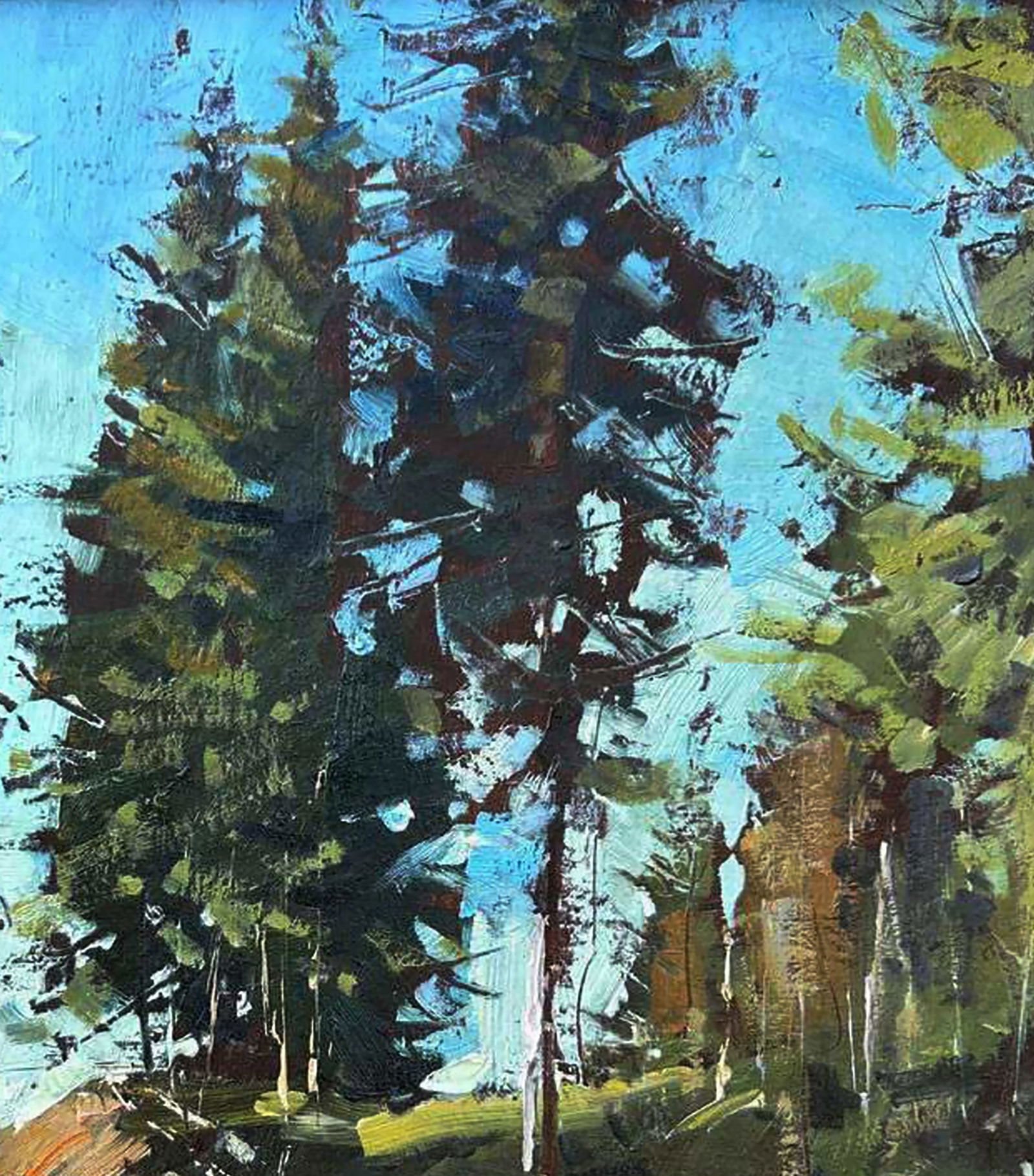 Oil painting On a walk in the forest Igor Lysytsya - 6