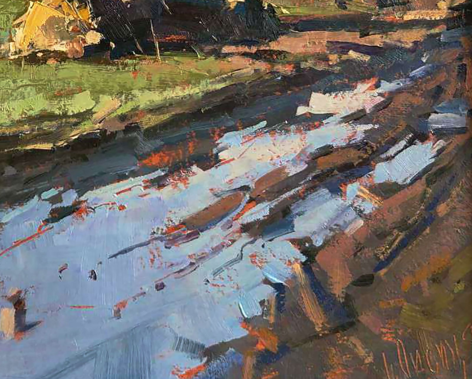 Oil painting In the autumn fields after the rain Igor Lysytsya - 3