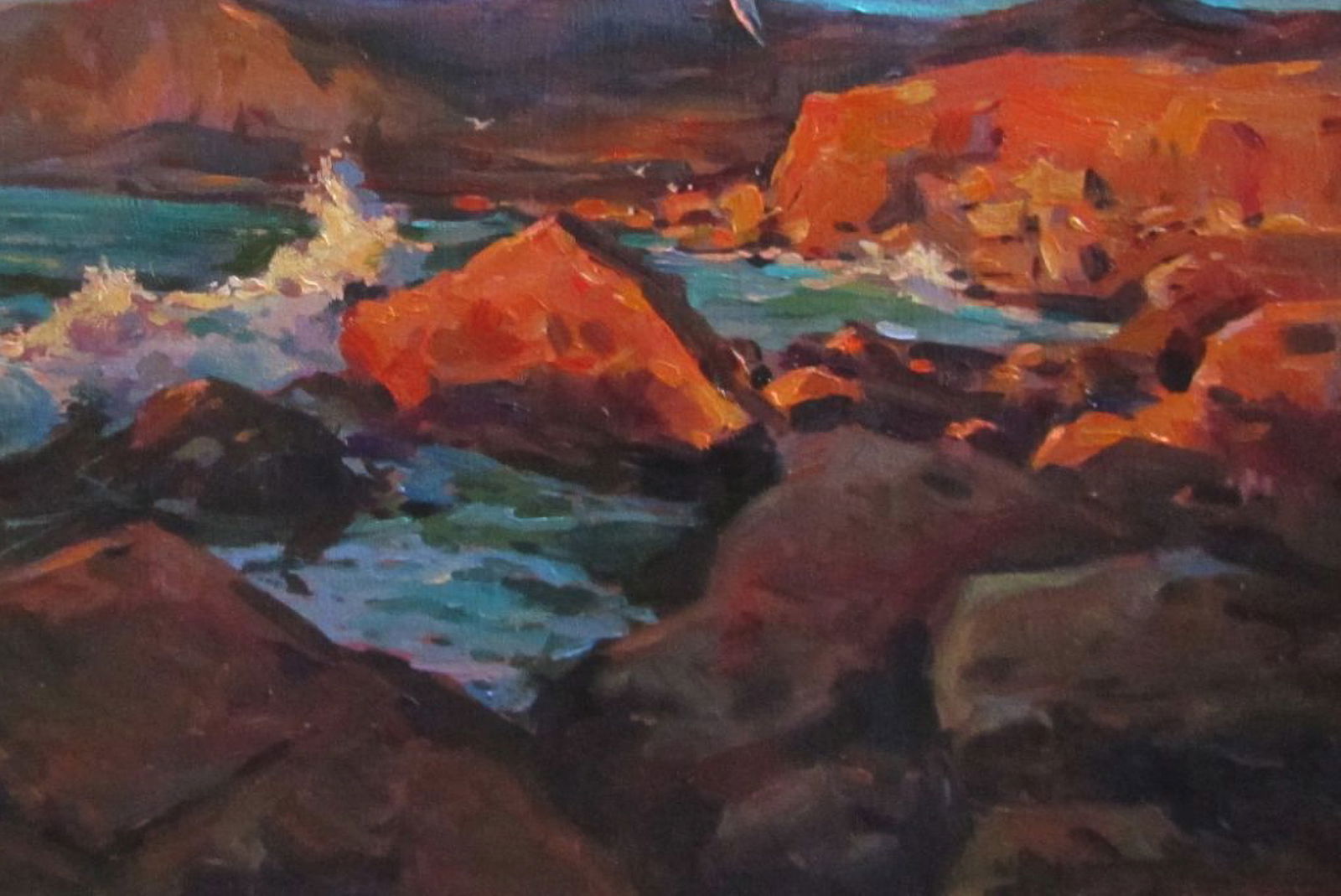 Oil painting The coast by the sea Alexander Guzev - 5