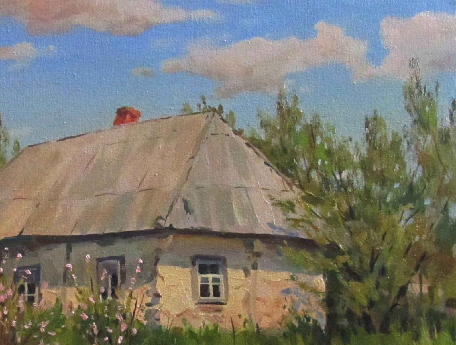 Oil painting Abandoned house Alexander Guzev - 3