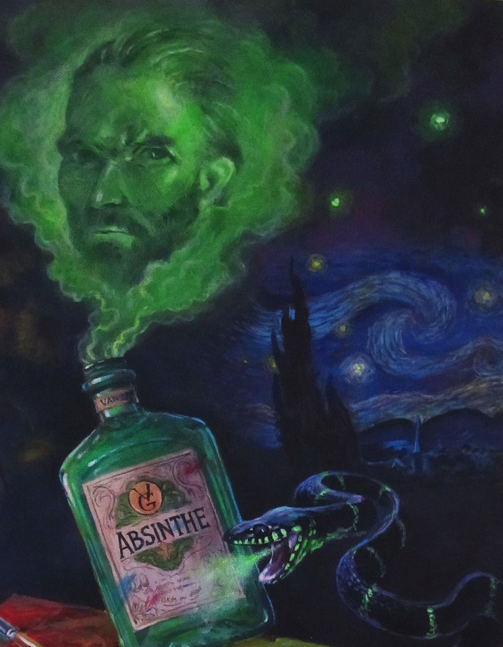 Acrylic painting Worlds of Vincent Alexander Guzev - 3