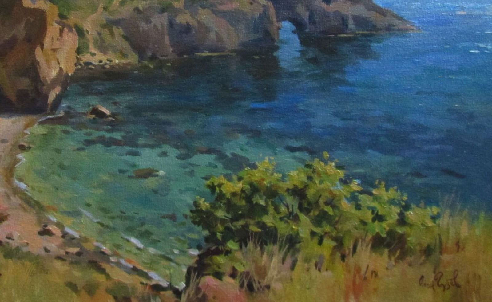 Oil painting Mountain coast Alexander Guzev - 5