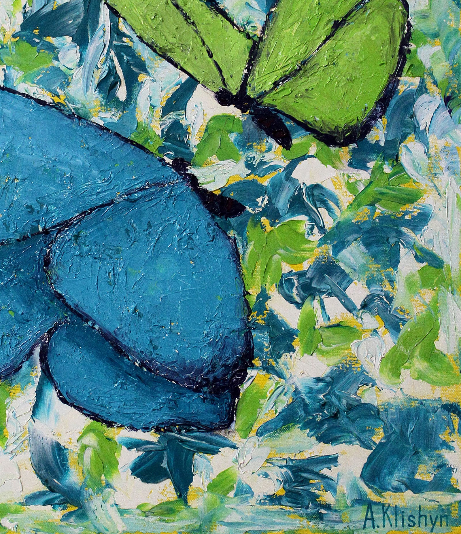Oil painting Butterflies Andriy Klishyn - 5
