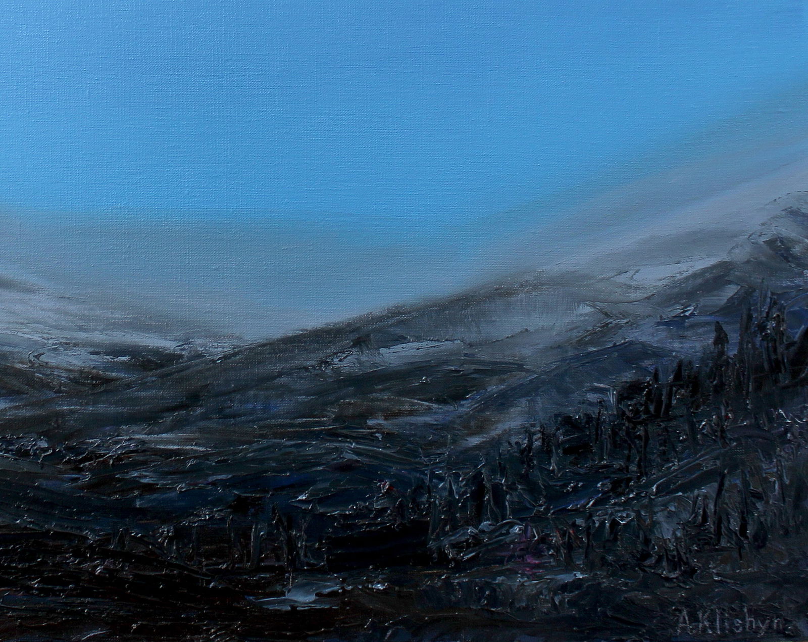 Oil painting Blue sky Andriy Klishyn - 5