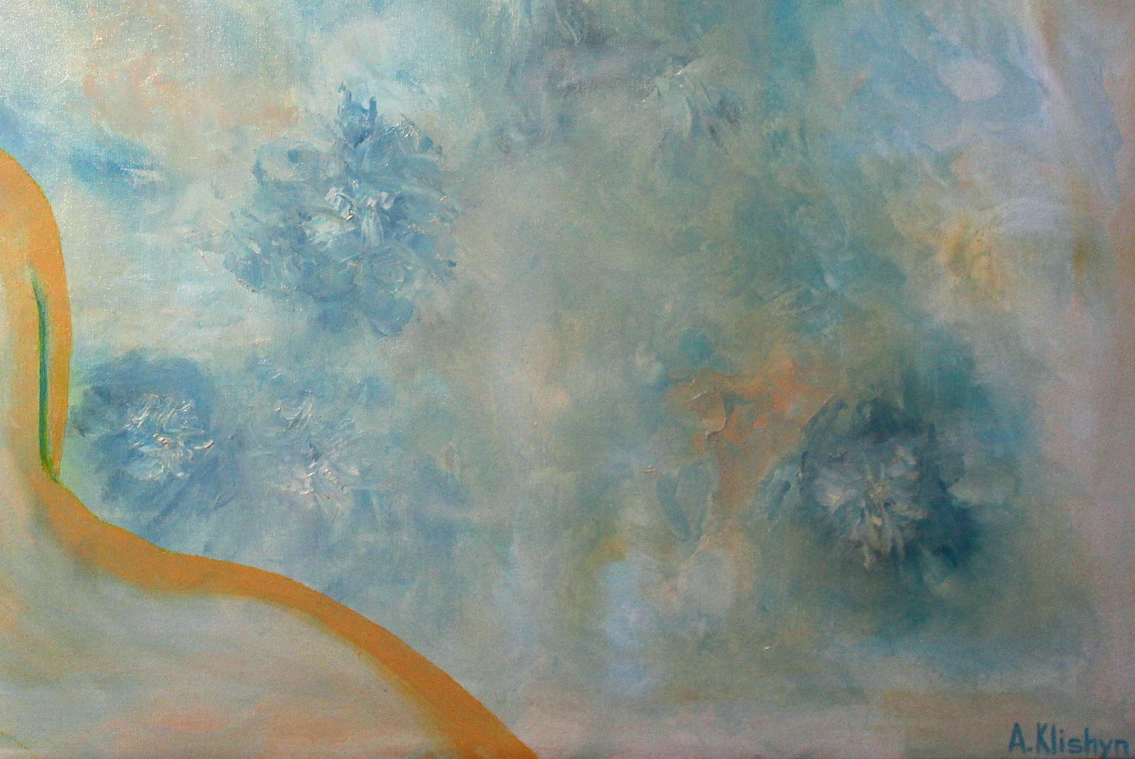Oil painting Space clouds Andriy Klishyn - 5