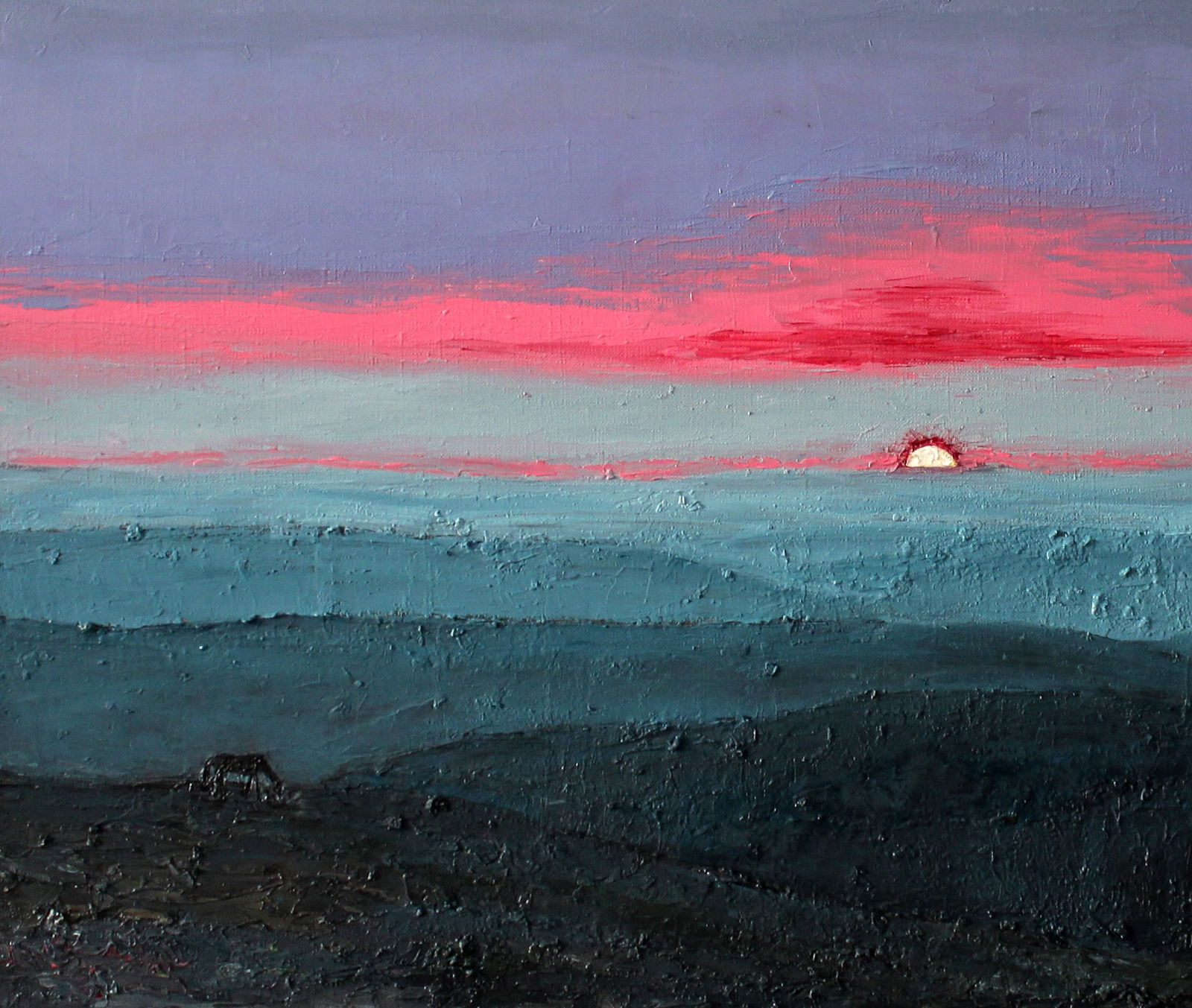 Oil painting Dawn sky Andriy Klishyn - 4