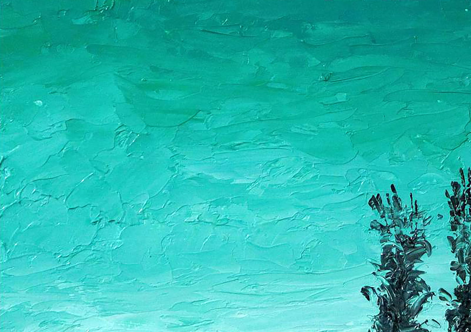 Oil painting Turquoise Dawn Andriy Klishyn - 2