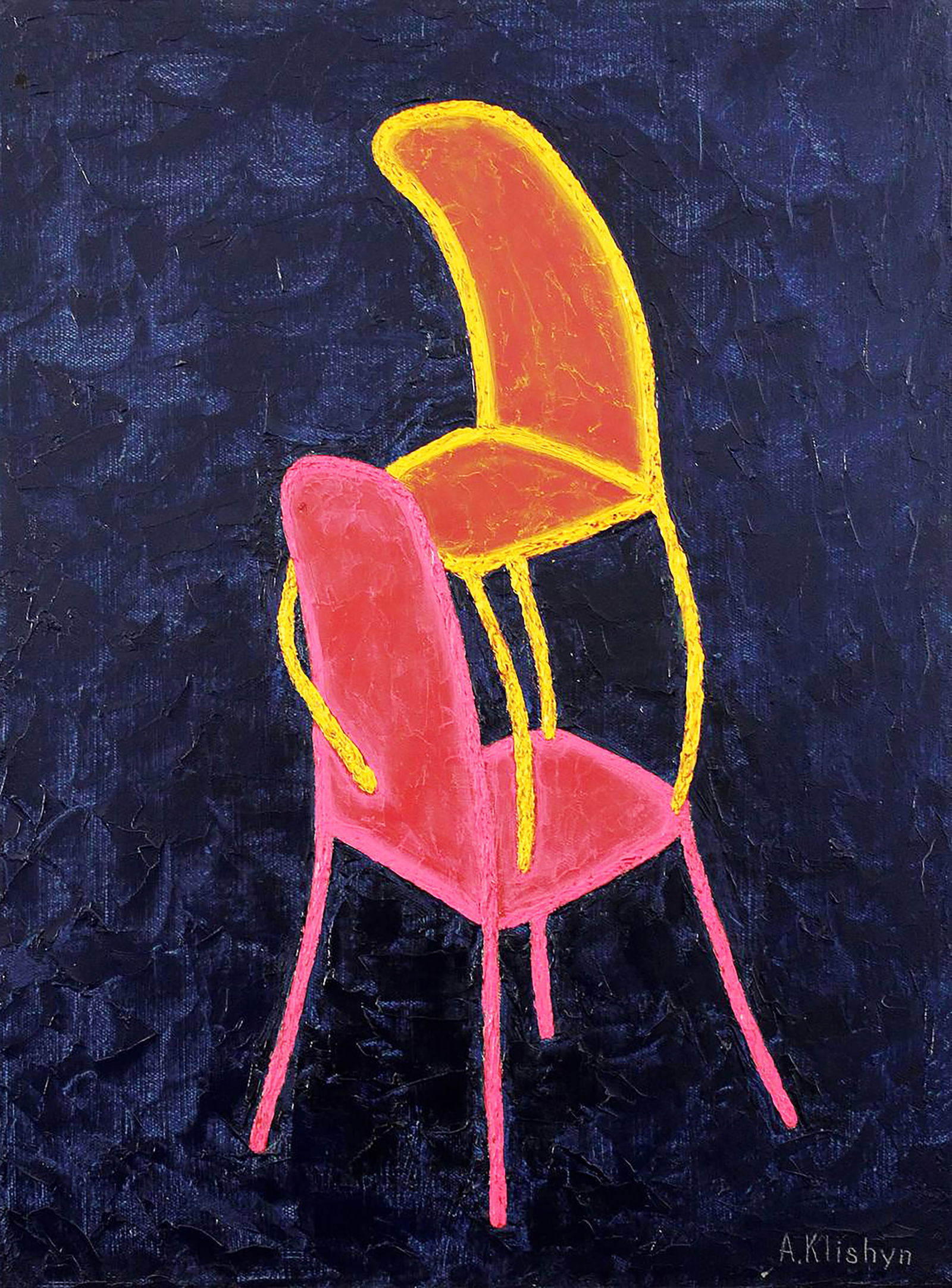 Oil painting Love is like a rider Andriy Klishyn (1 of 5)