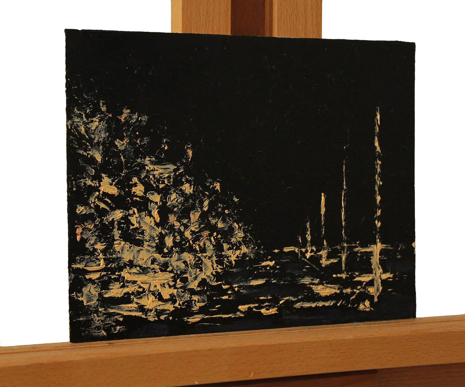 Oil painting Road in the night Andriy Klishyn - 6