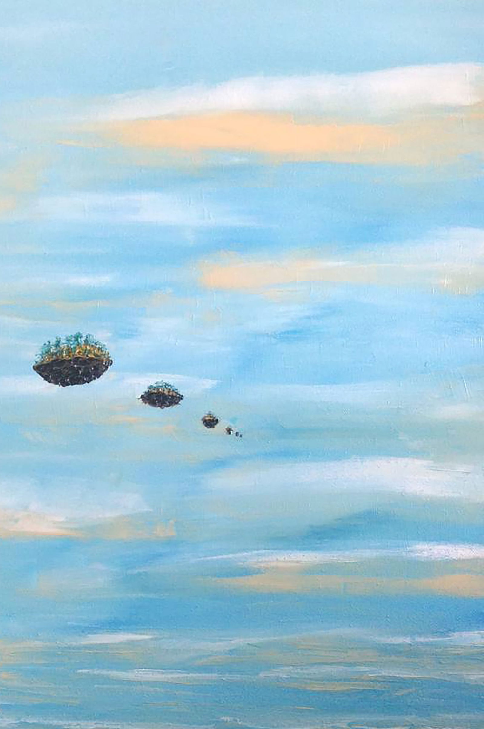 Oil painting Flying islands Andriy Klishyn - 3