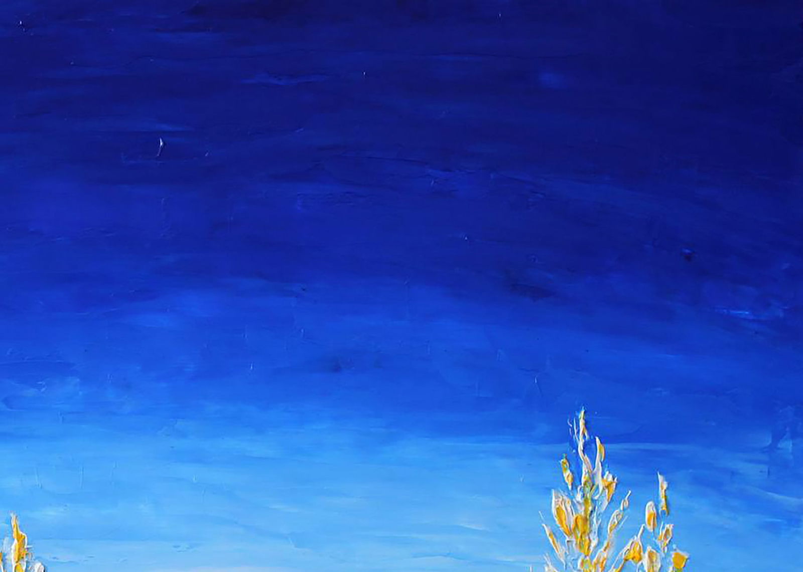 Oil painting White ahgae landscape Andriy Klishyn - 4