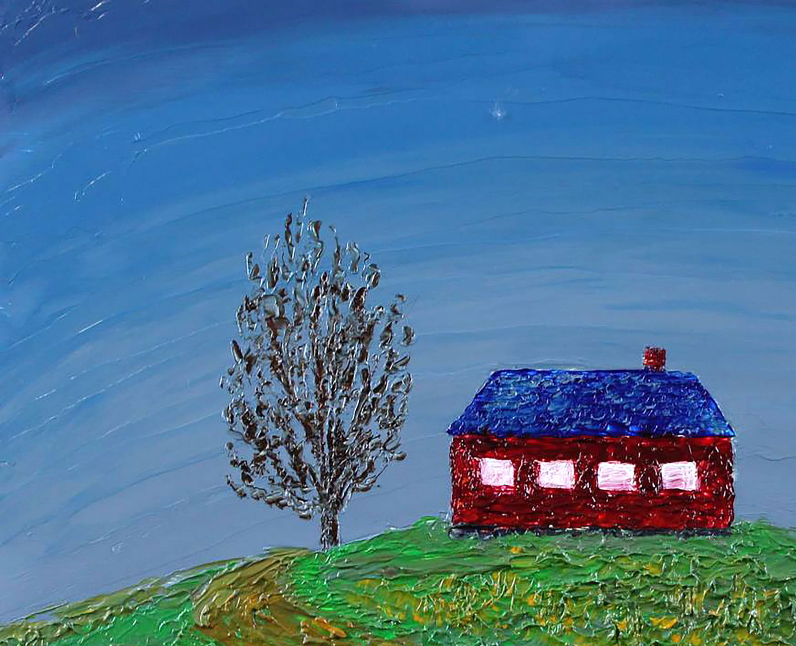 Oil painting House on the Hill Andriy Klishyn - 2
