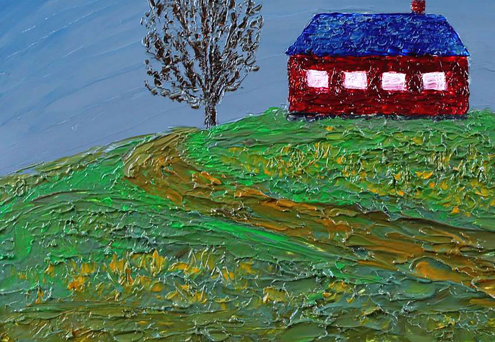 Oil painting House on the Hill Andriy Klishyn - 4