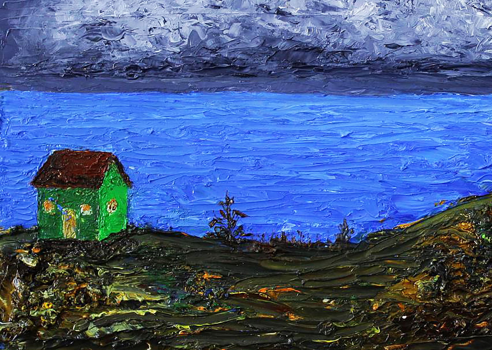 Oil painting Seaside street landscape Andriy Klishyn - 4