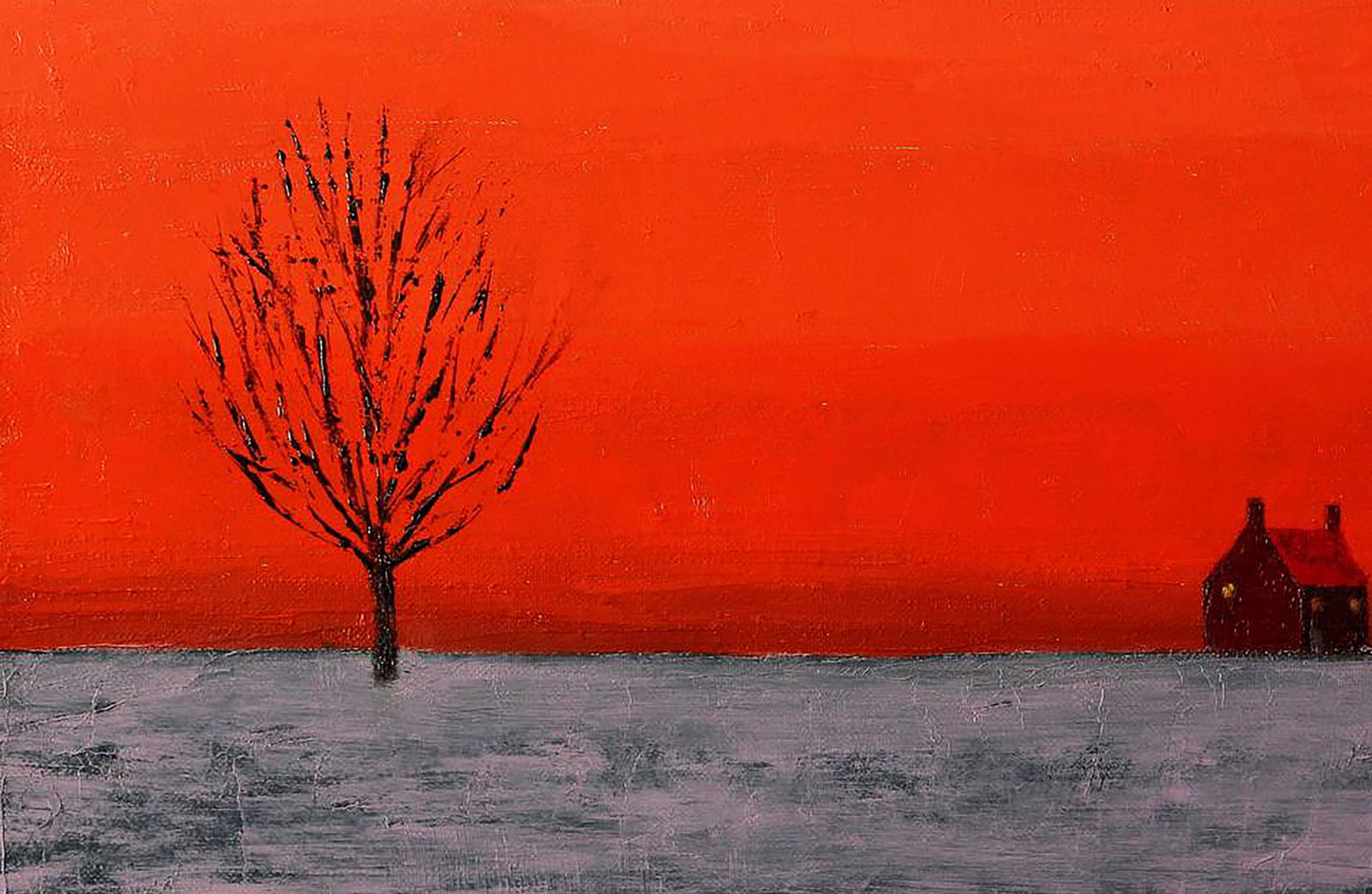 Oil painting House in the steppe Andriy Klishyn - 2