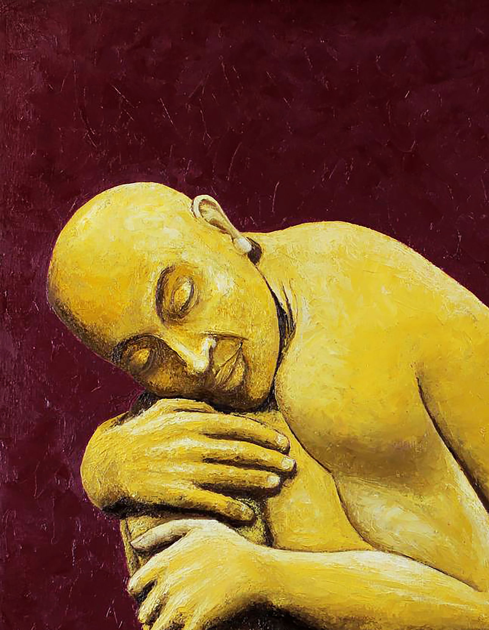 Oil painting Sleeping Buddha Andriy Klishyn - 2