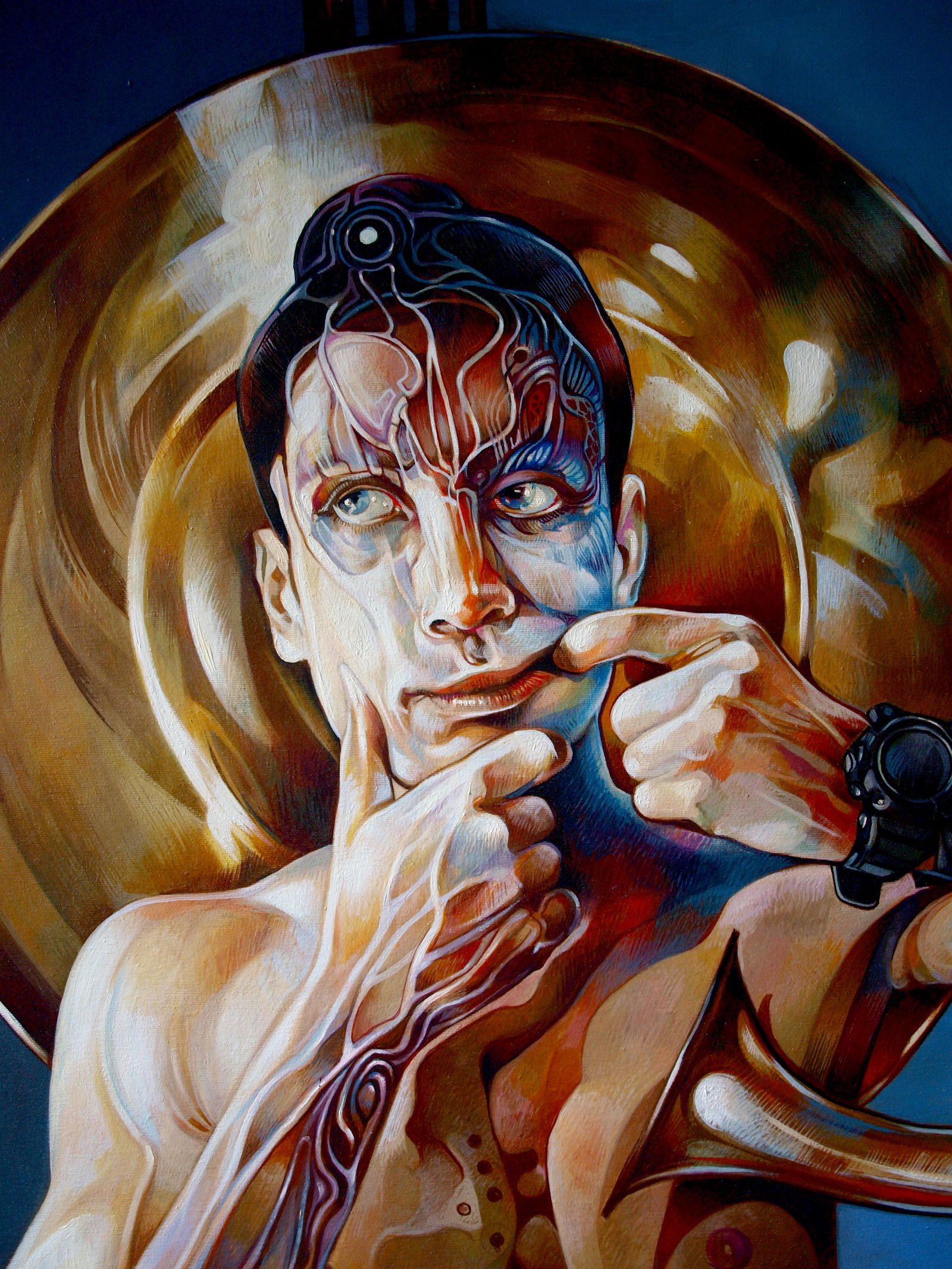 Oil painting Horns in my head Konsta G. Amelinn - 6