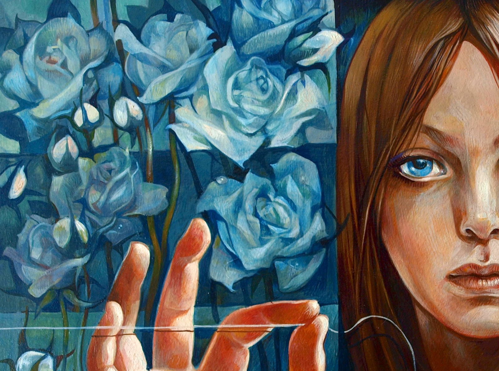 Oil painting Garden of Delights Konsta G. Amelinn - 2