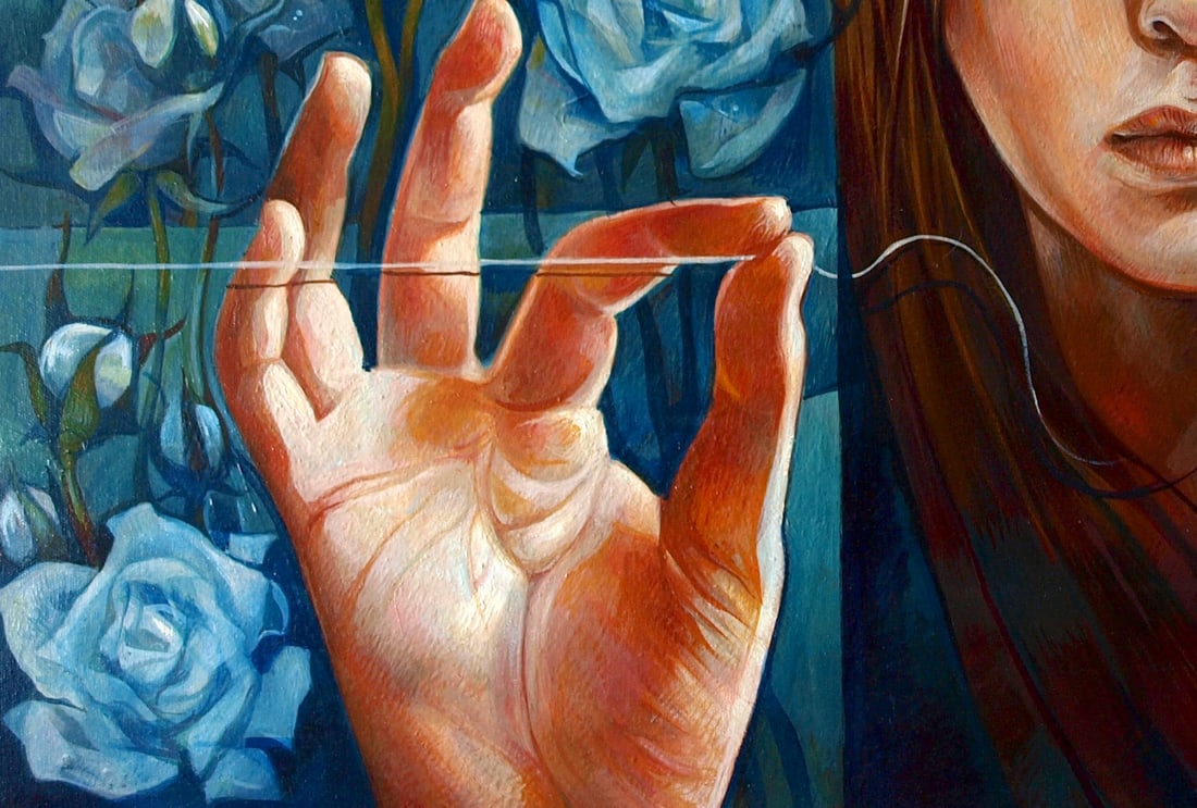 Oil painting Garden of Delights Konsta G. Amelinn - 3