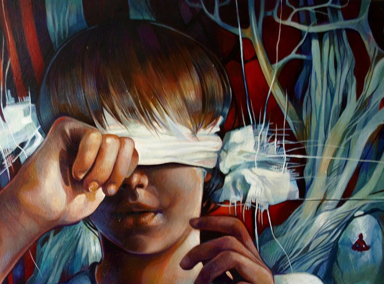 Oil painting Silver Buddha Konsta G. Amelinn - 3