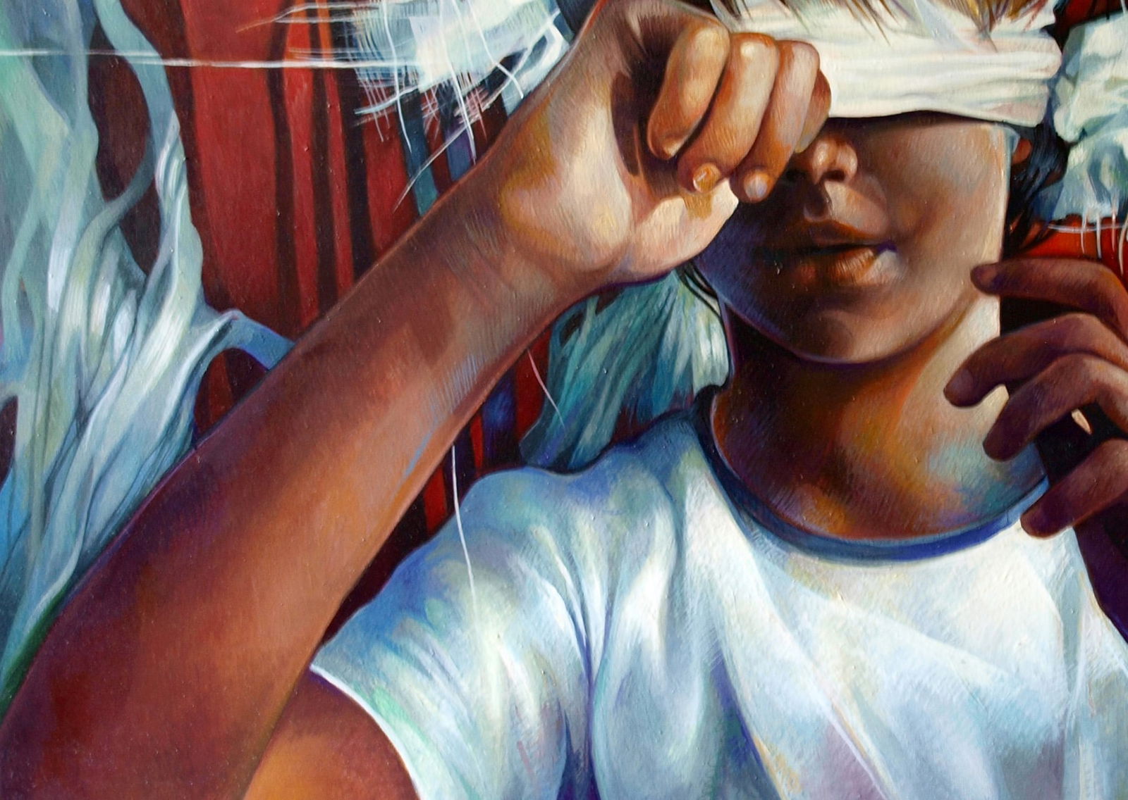 Oil painting Silver Buddha Konsta G. Amelinn - 4