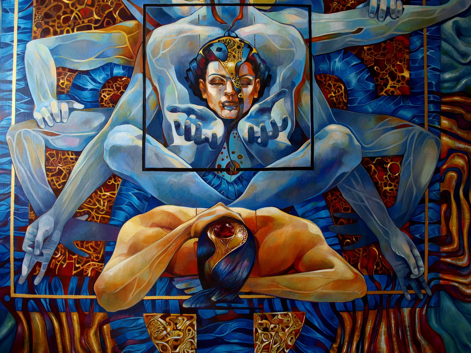 Oil painting Ashwattha Konsta G. Amelinn - 2