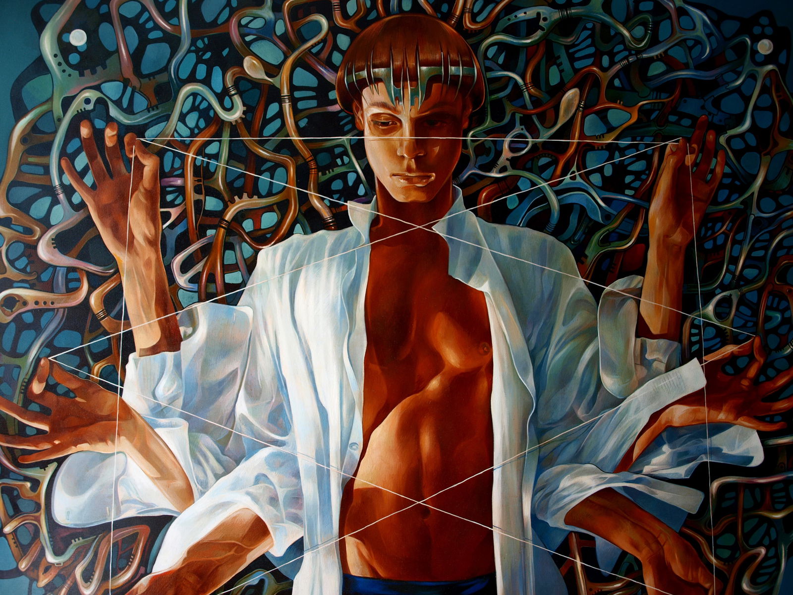 Oil painting Banyan Konsta G. Amelinn - 5