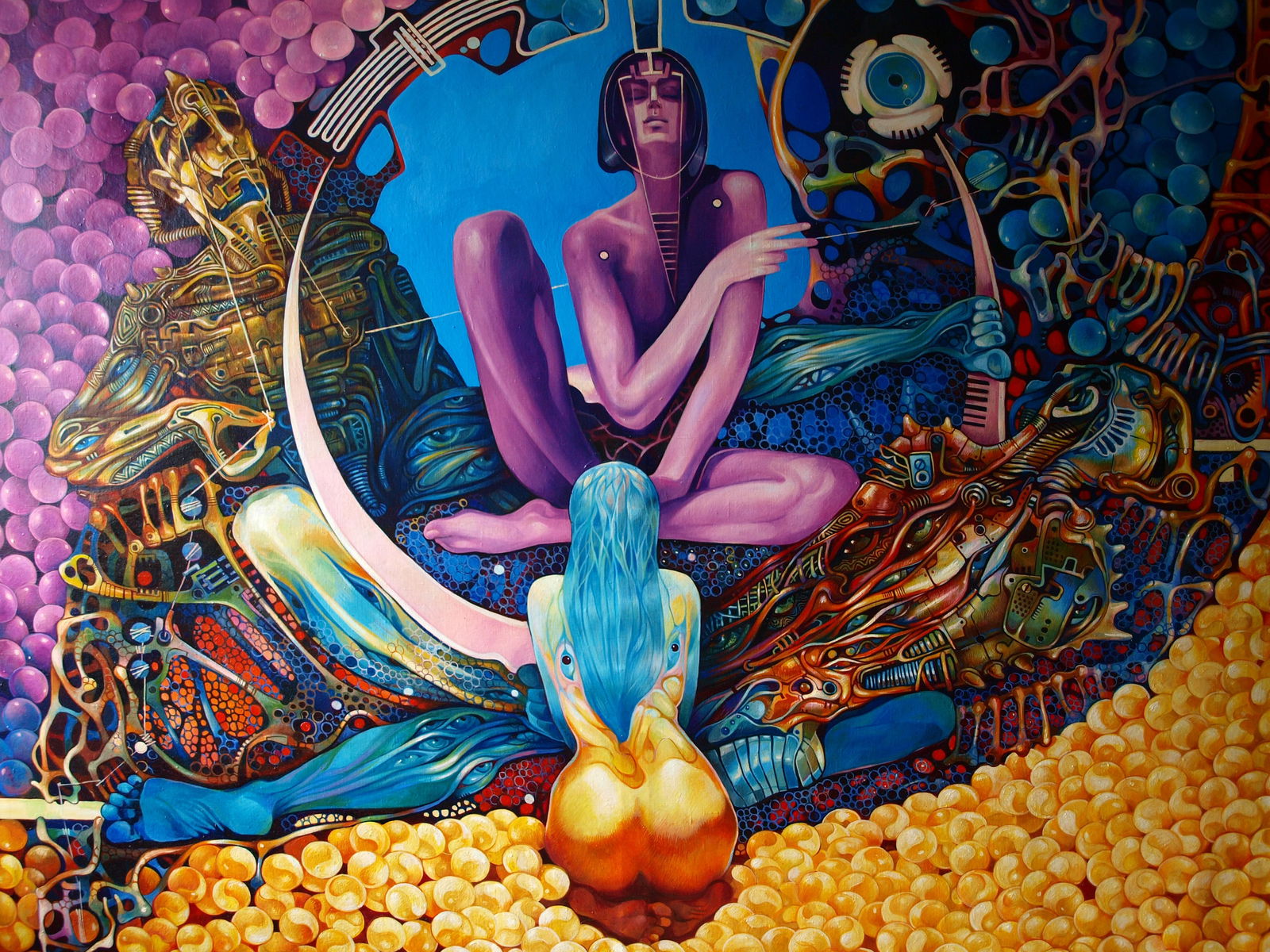 Oil painting Brahmajyoti Konsta G. Amelinn - 2