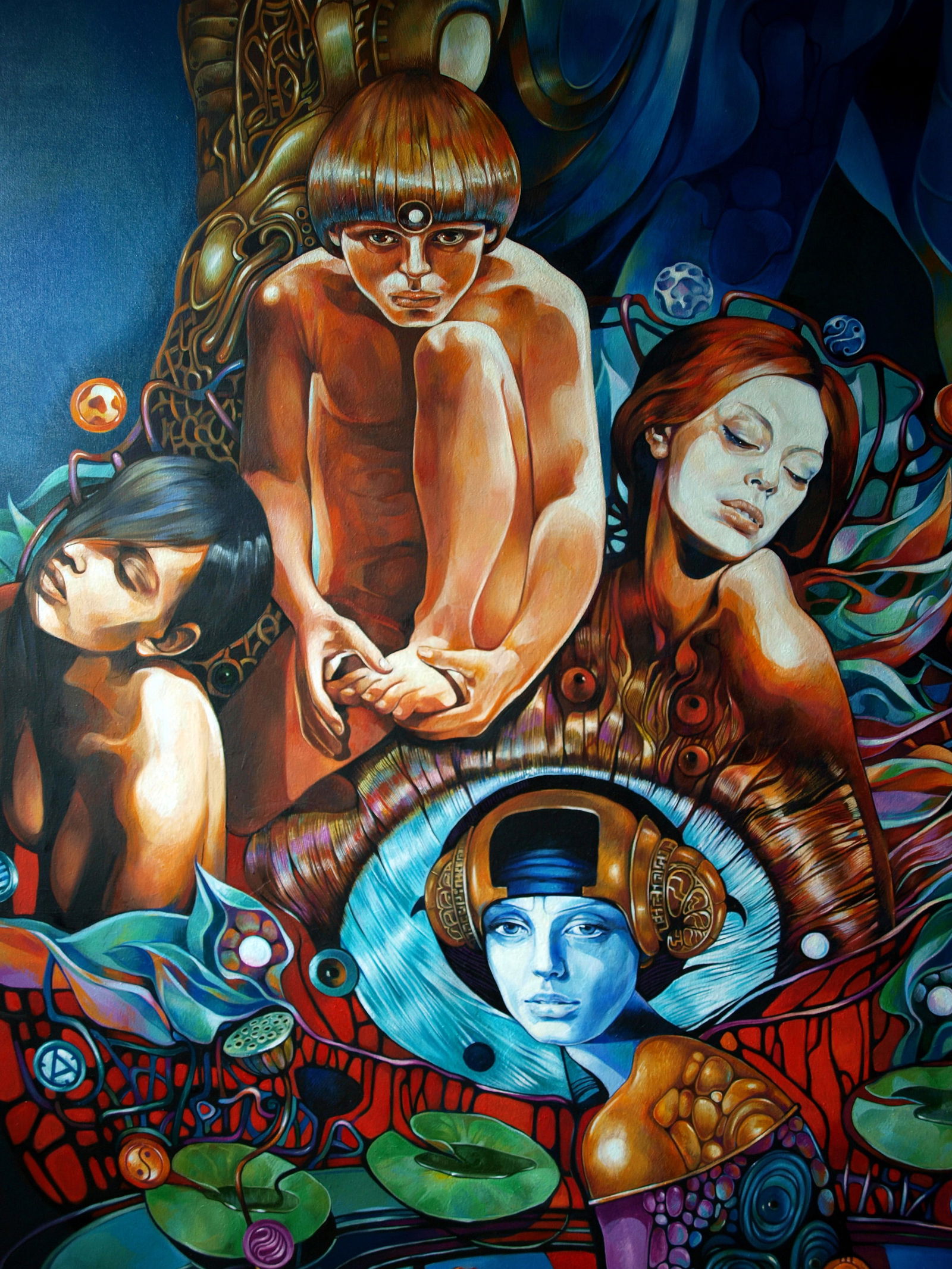 Oil painting Mirror of consciousness Konsta G. Amelinn - 2