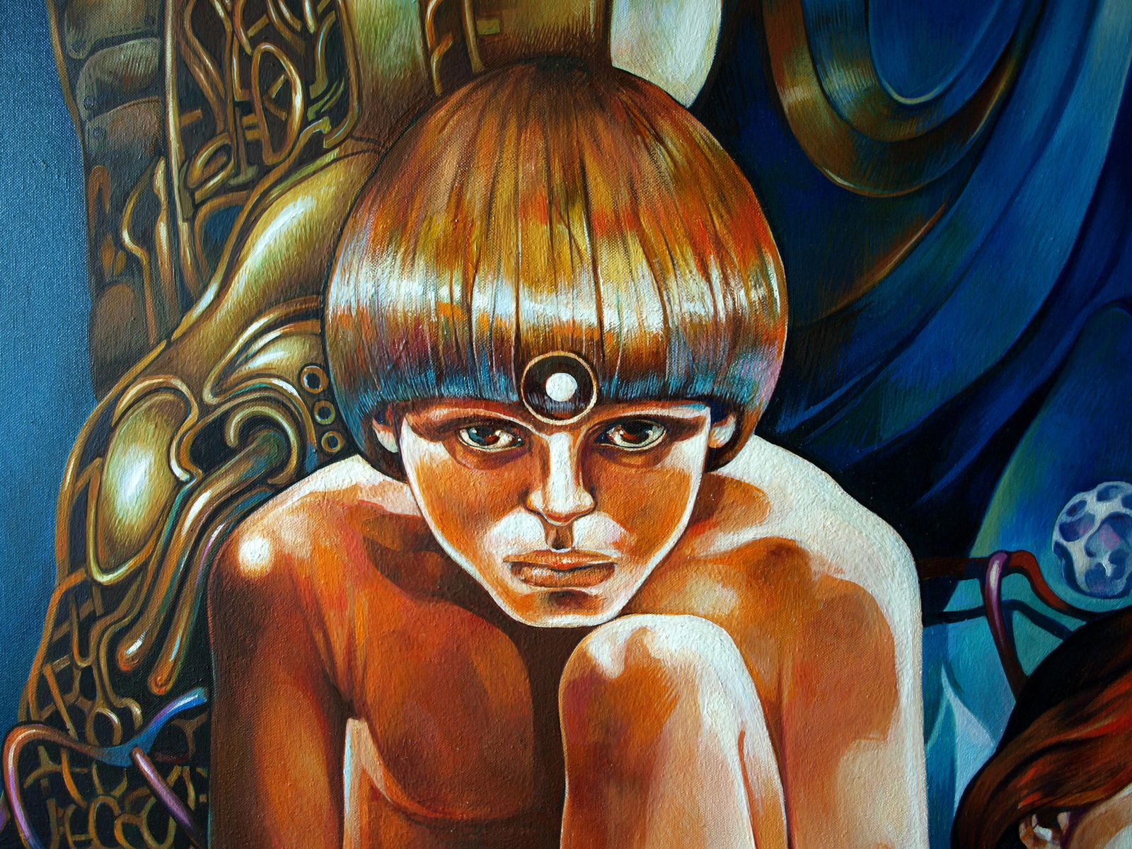 Oil painting Mirror of consciousness Konsta G. Amelinn - 3