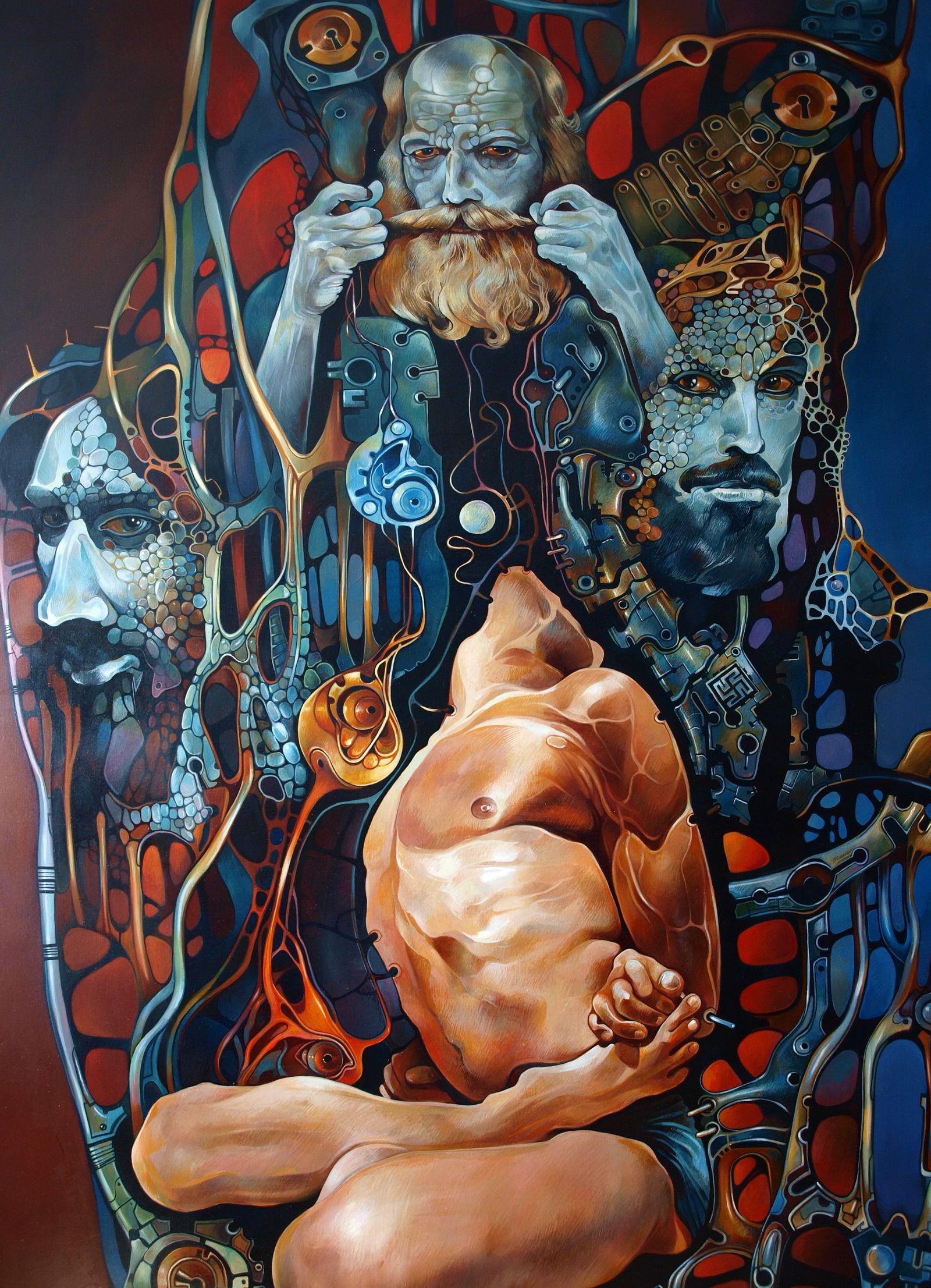 Oil painting Kurukshetra Konsta G. Amelinn - 2