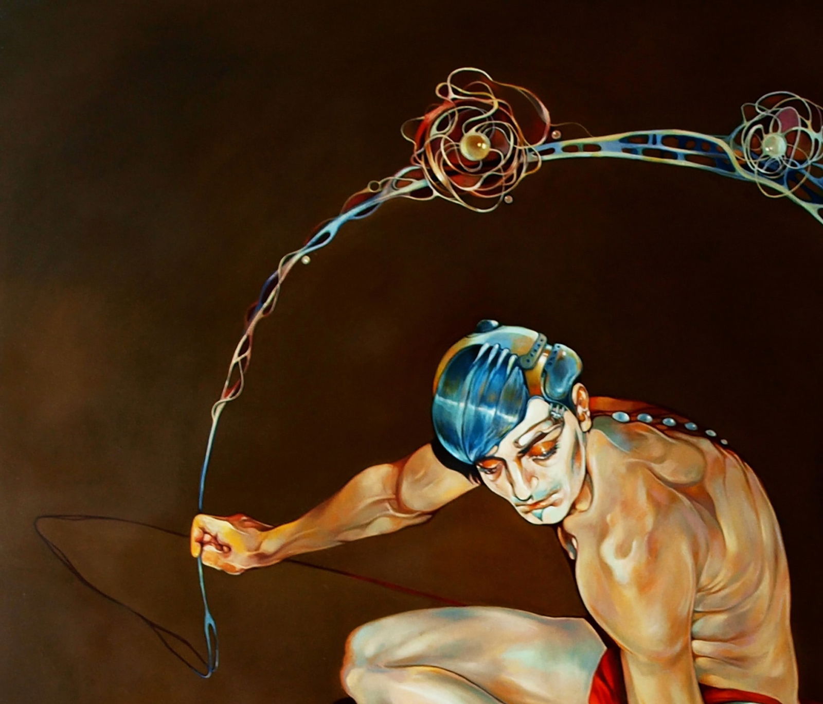 Oil painting Markandeya Rishi Konsta G. Amelinn - 5