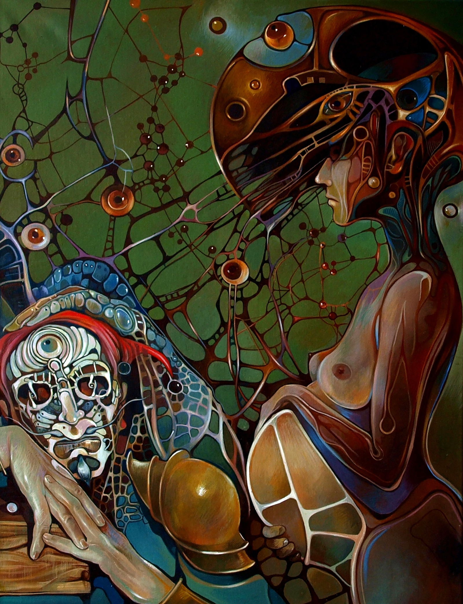 Oil painting Pistis Sophia Konsta G. Amelinn - 3